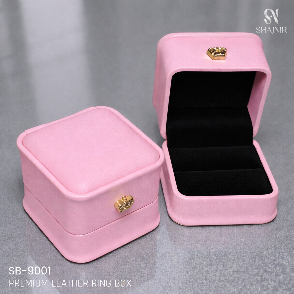 Premium Leather Ring Box SB-9001