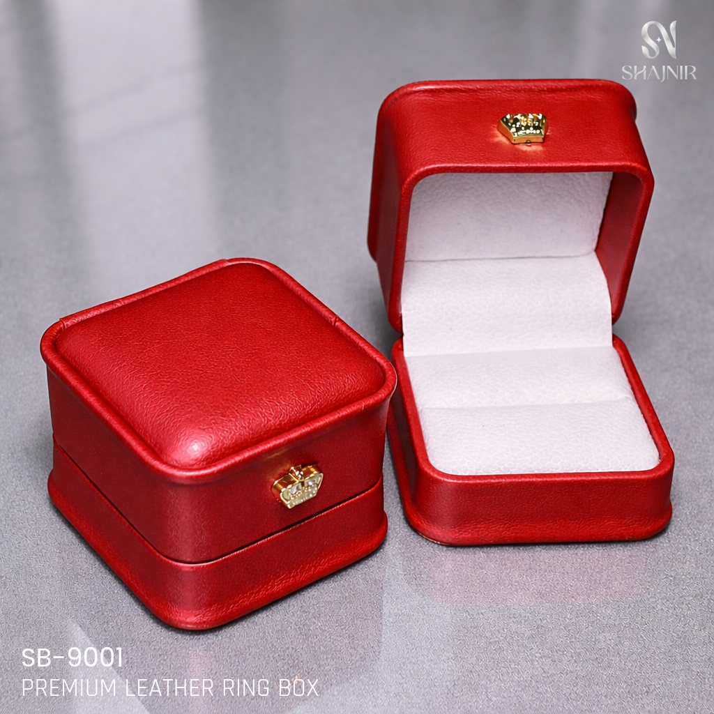 Premium Leather Ring Box SB-9001