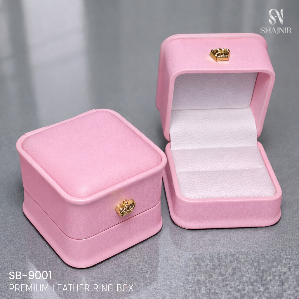 Premium Leather Ring Box SB-9001