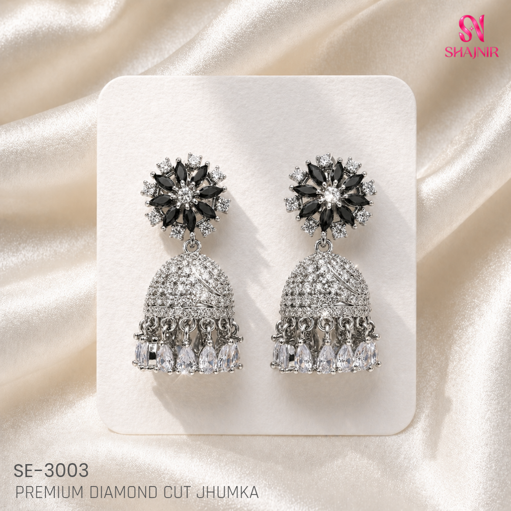 Premium Diamond Cut Jhumka SE-3003