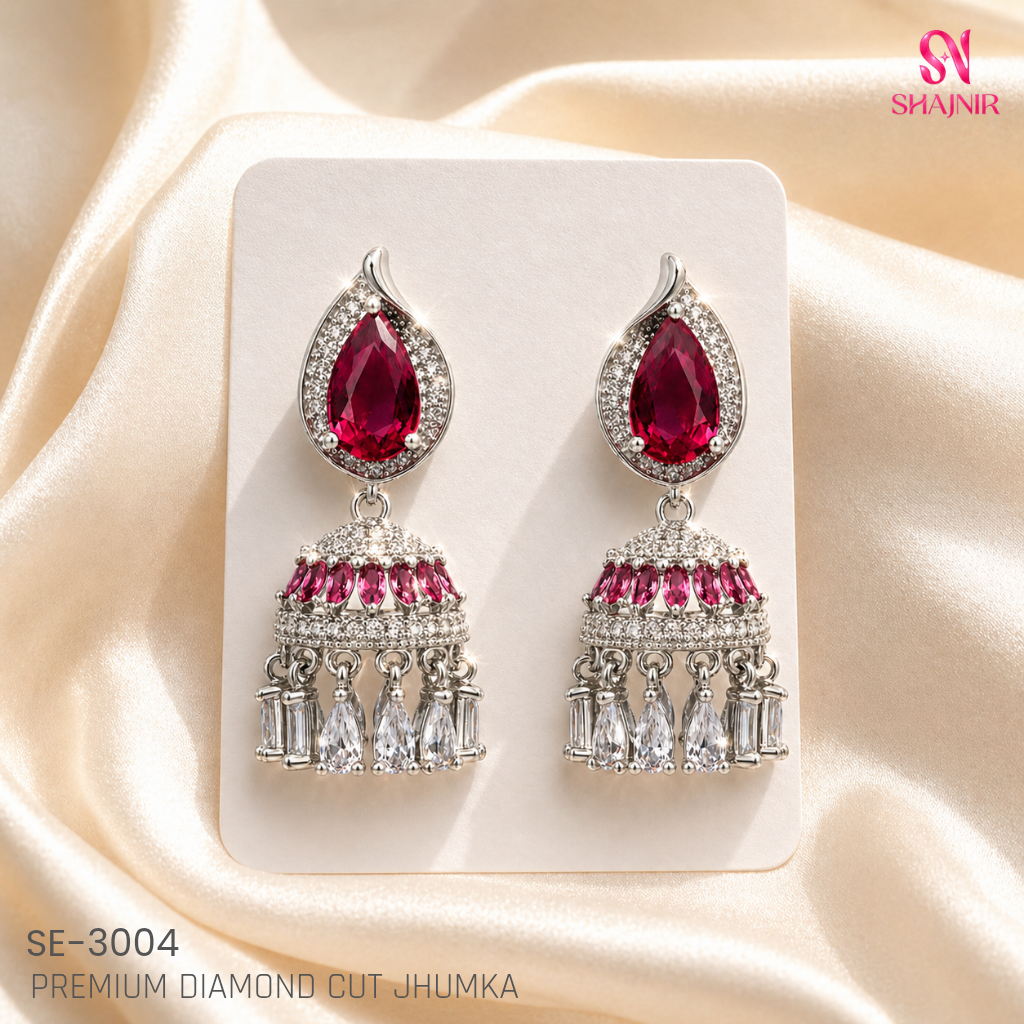 Premium Diamond Cut Jhumka SE-3004