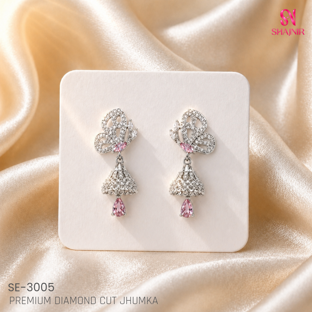 Premium Diamond Cut Jhumka SE-3005