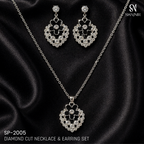 Diamond Cut Necklace & Earring Set SP-2005
