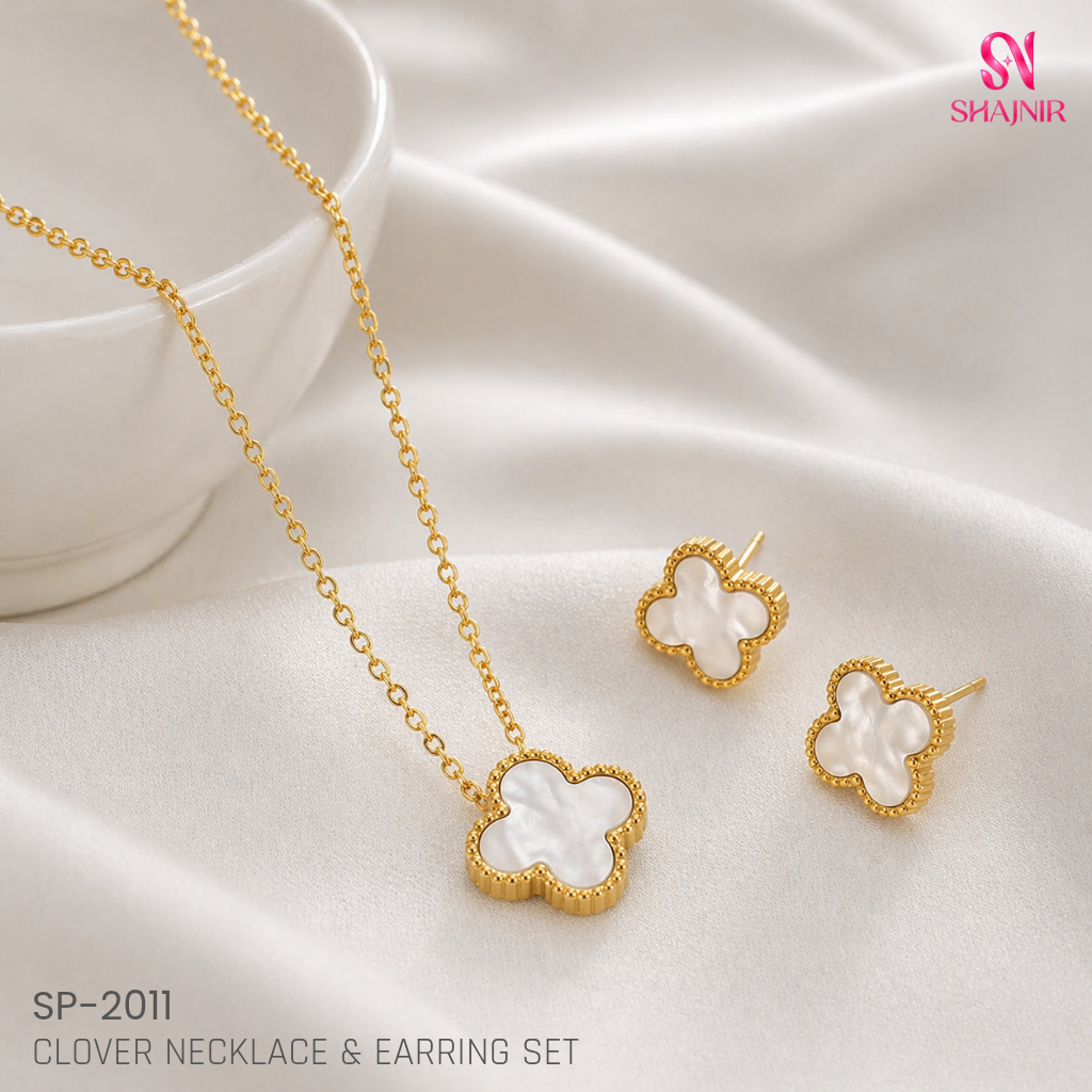 Clover Necklace & Earring Set SP-2011
