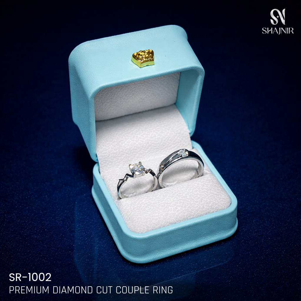 Premium Diamond Cut Couple Ring SR-1002
