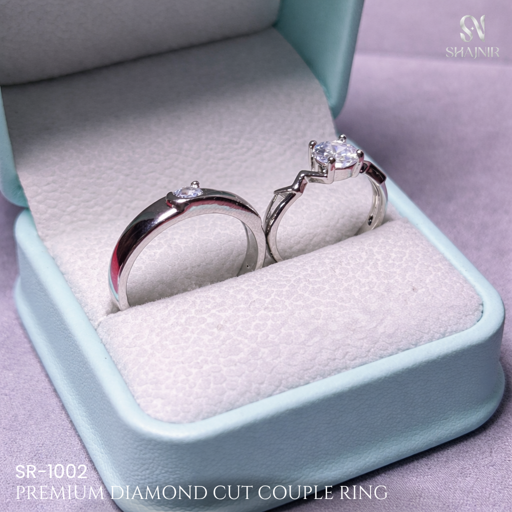 Premium Diamond Cut Couple Ring SR-1002