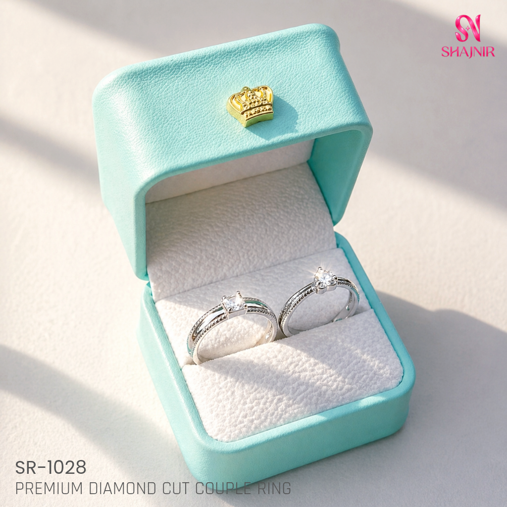 Premium Diamond Cut Couple Ring SR-1028